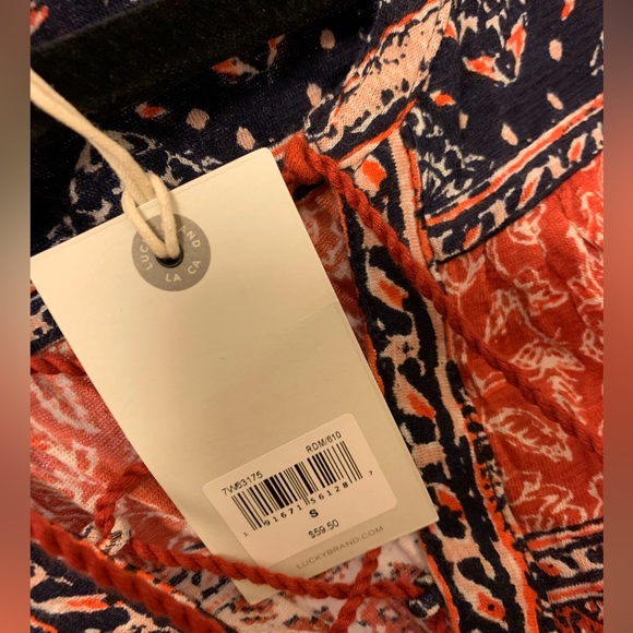 Lucky Brand flowy boho top size S NWT. Smoke free home. - Picture 2 of 3